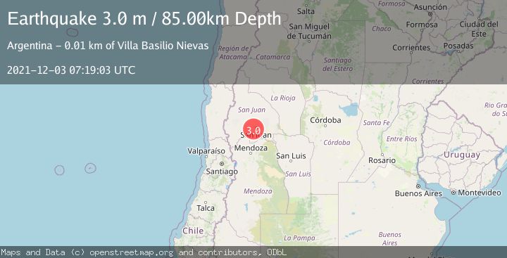 Map of SAN JUAN, ARGENTINA