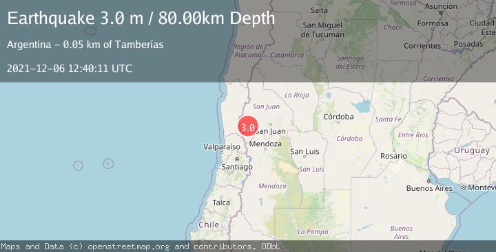 Map of SAN JUAN, ARGENTINA