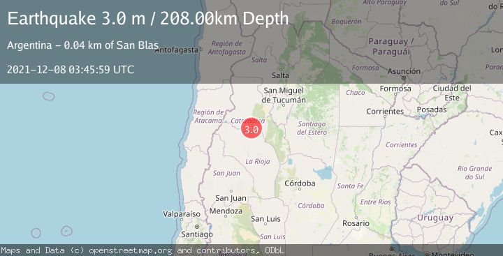Map of CATAMARCA, ARGENTINA