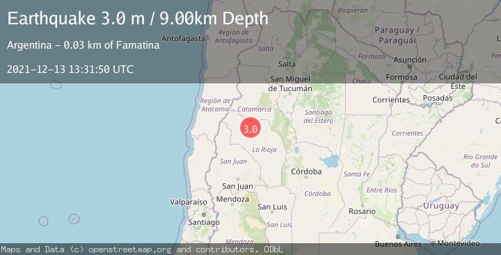 Map of LA RIOJA, ARGENTINA