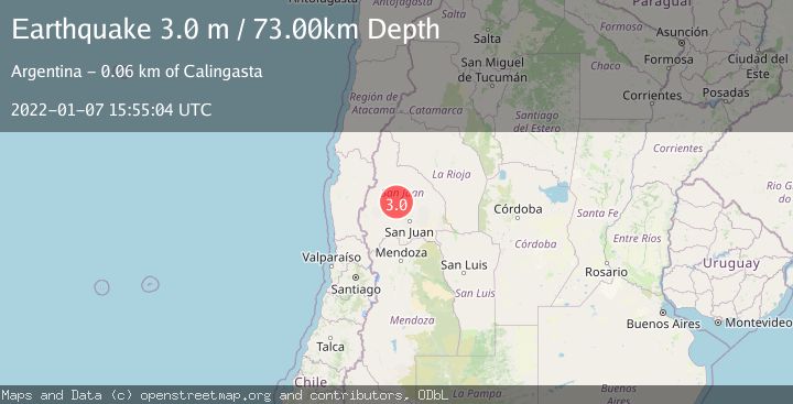 Map of SAN JUAN, ARGENTINA