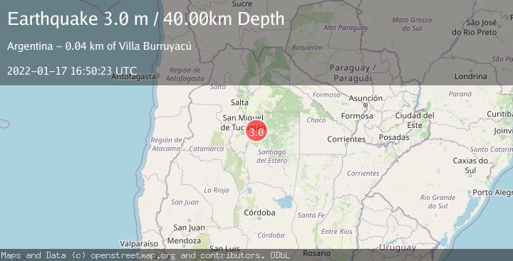 Map of SANTIAGO DEL ESTERO, ARGENTINA