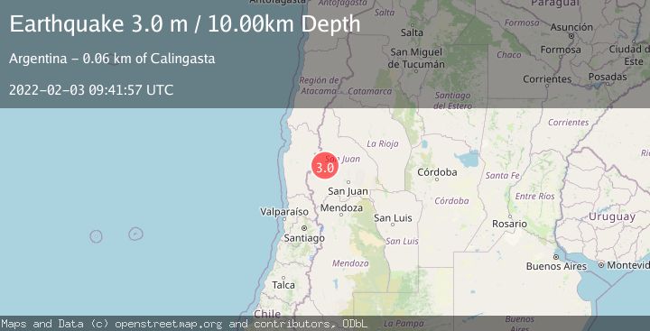 Map of SAN JUAN, ARGENTINA