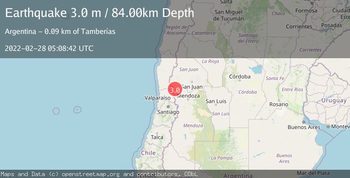 Map of SAN JUAN, ARGENTINA