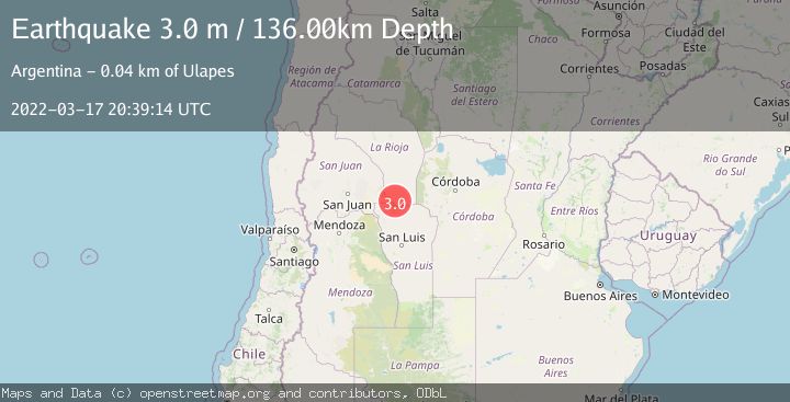 Map of LA RIOJA, ARGENTINA