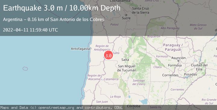 Map of SALTA, ARGENTINA