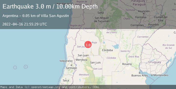 Map of LA RIOJA, ARGENTINA