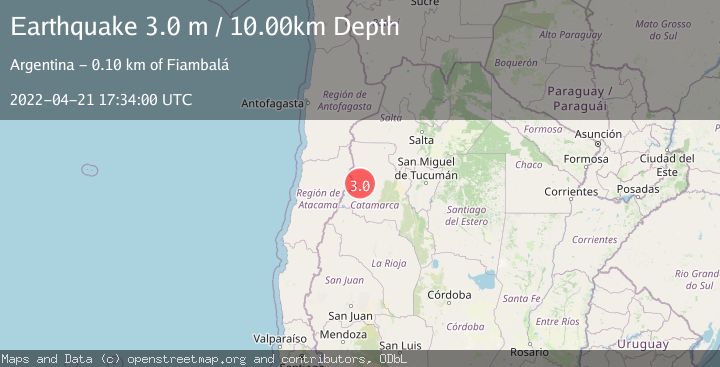 Map of CATAMARCA, ARGENTINA
