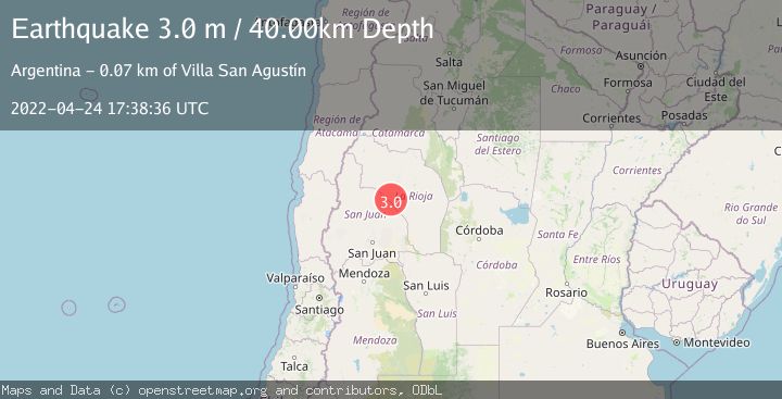 Map of LA RIOJA, ARGENTINA