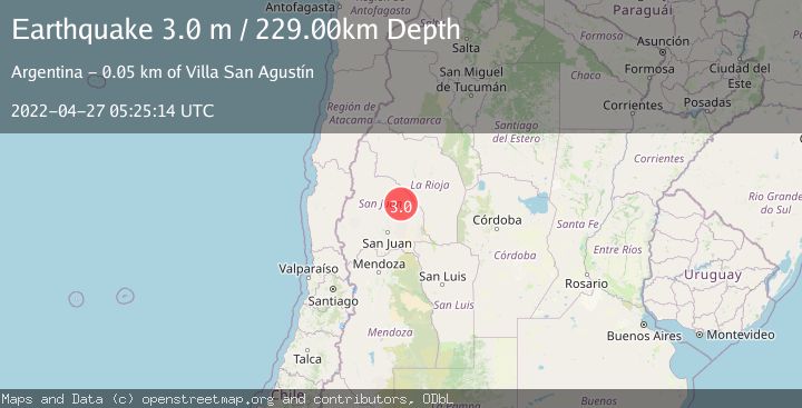 Map of SAN JUAN, ARGENTINA