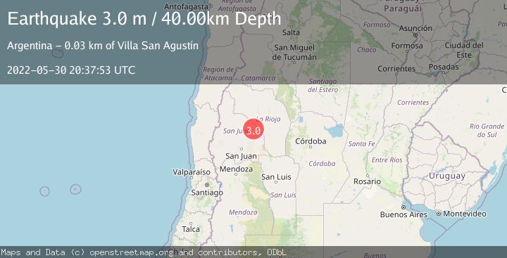 Map of SAN JUAN, ARGENTINA
