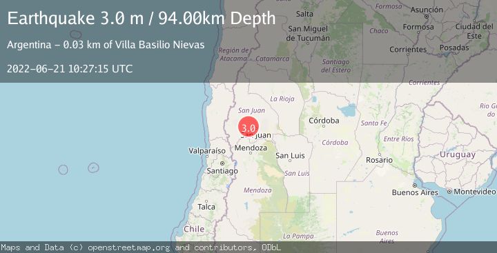 Map of SAN JUAN, ARGENTINA