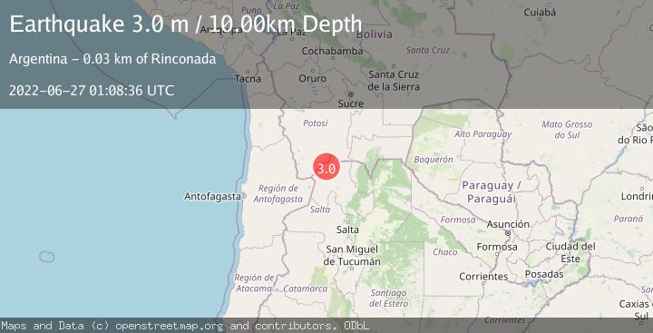 Map of JUJUY, ARGENTINA