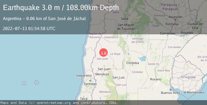 Map of SAN JUAN, ARGENTINA