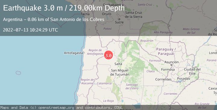 Map of JUJUY, ARGENTINA