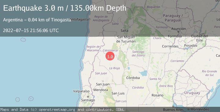 Map of LA RIOJA, ARGENTINA