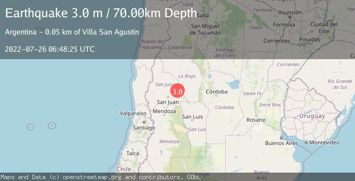 Map of SAN JUAN, ARGENTINA