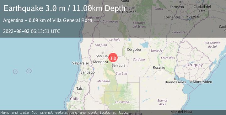 Map of SAN LUIS, ARGENTINA