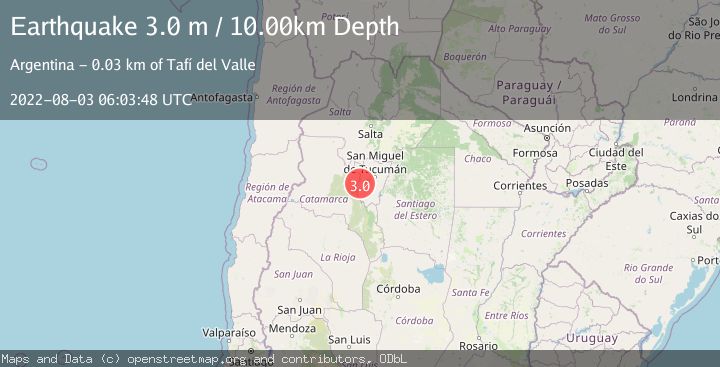 Map of TUCUMAN, ARGENTINA