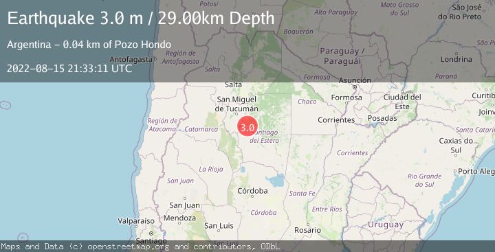 Map of SANTIAGO DEL ESTERO, ARGENTINA