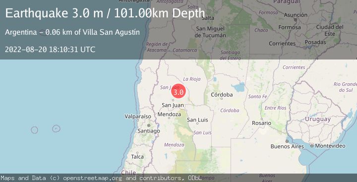 Map of SAN JUAN, ARGENTINA