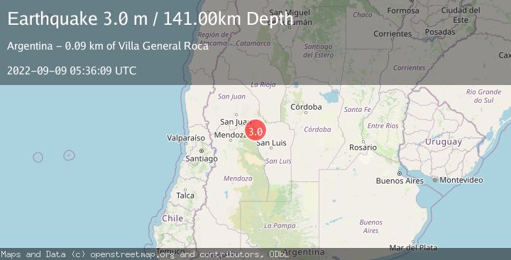 Map of SAN LUIS, ARGENTINA