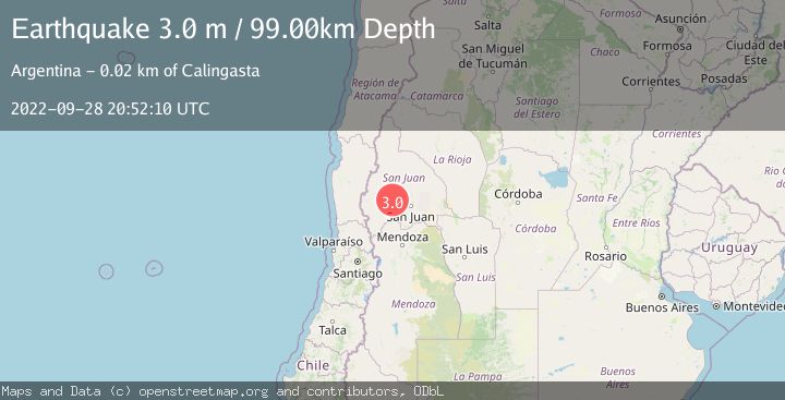 Map of SAN JUAN, ARGENTINA
