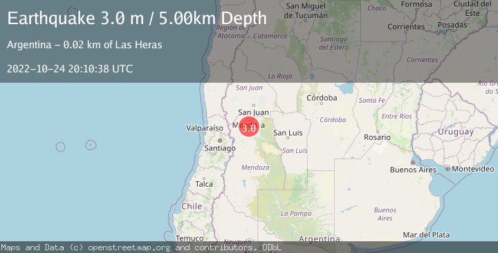 Map of MENDOZA, ARGENTINA