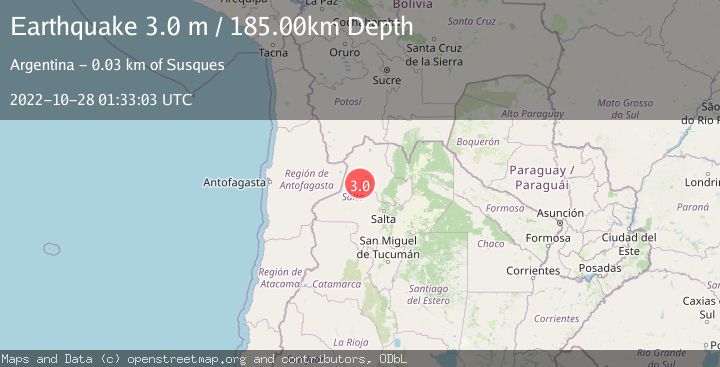 Map of JUJUY, ARGENTINA