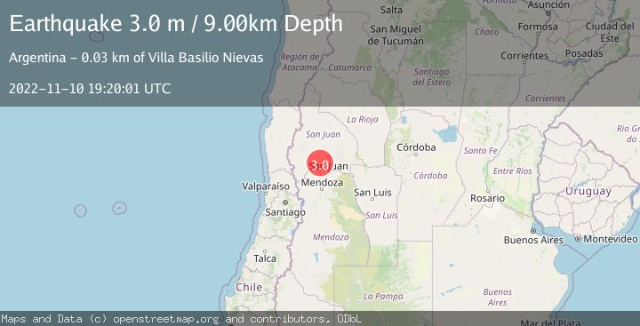 Map of SAN JUAN, ARGENTINA