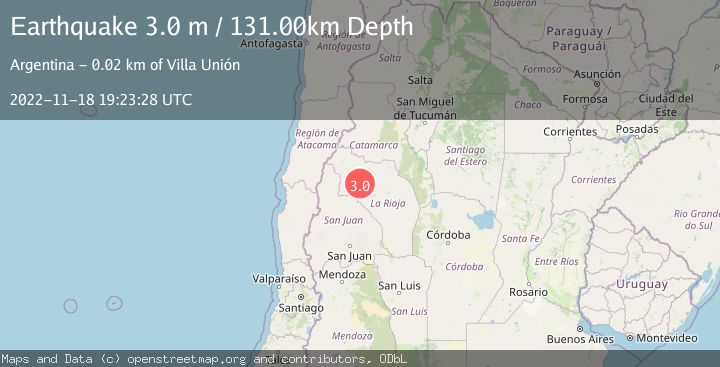 Map of LA RIOJA, ARGENTINA