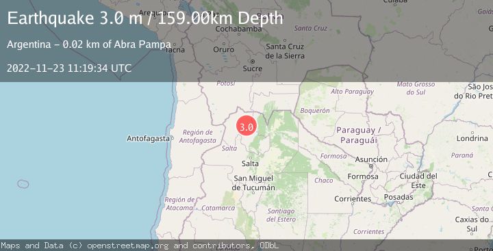 Map of JUJUY, ARGENTINA
