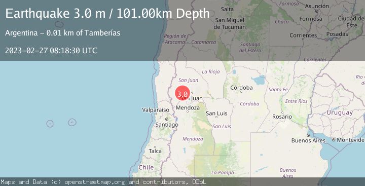Map of SAN JUAN, ARGENTINA