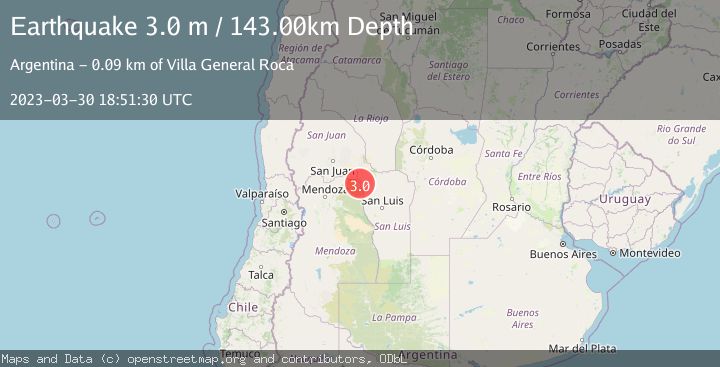 Map of SAN LUIS, ARGENTINA
