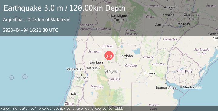 Map of LA RIOJA, ARGENTINA