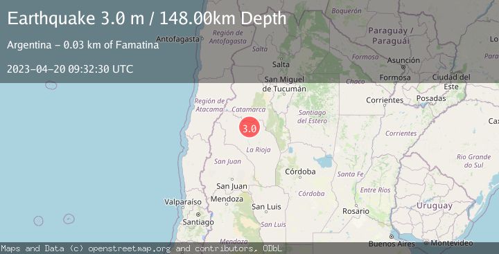 Map of LA RIOJA, ARGENTINA