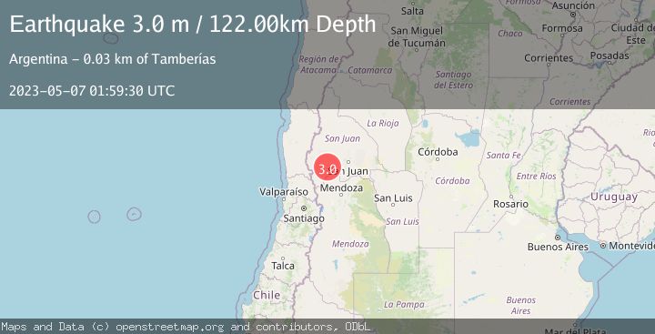 Map of SAN JUAN, ARGENTINA
