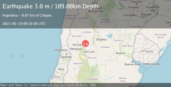 Map of SAN JUAN, ARGENTINA