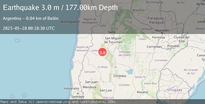 Map of CATAMARCA, ARGENTINA