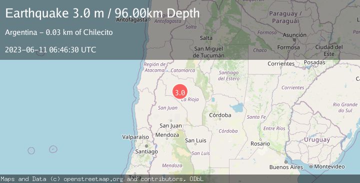 Map of LA RIOJA, ARGENTINA