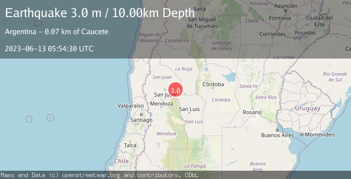 Map of SAN JUAN, ARGENTINA