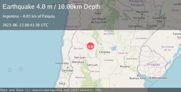 Map of LA RIOJA, ARGENTINA
