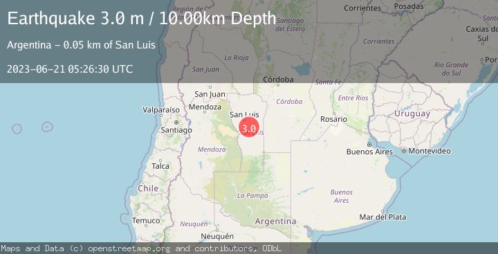 Map of SAN LUIS, ARGENTINA