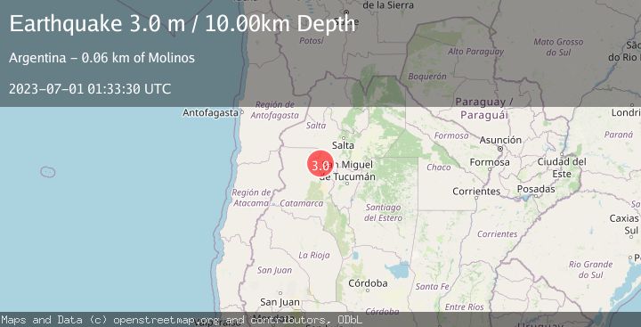 Map of SALTA, ARGENTINA