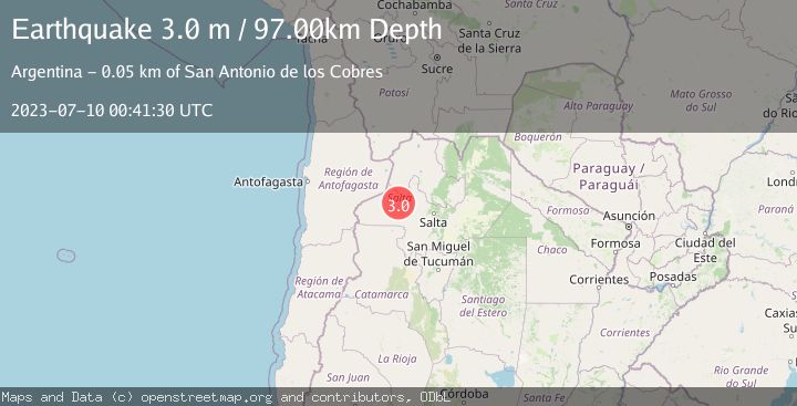 Map of SALTA, ARGENTINA