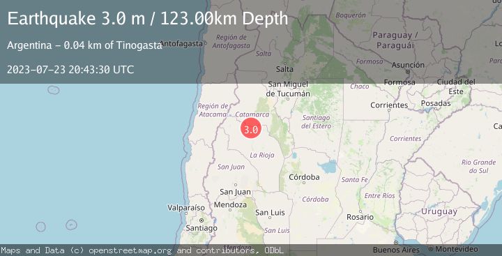 Map of LA RIOJA, ARGENTINA