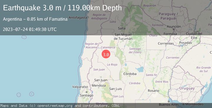 Map of LA RIOJA, ARGENTINA
