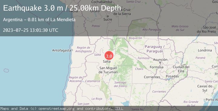 Map of JUJUY, ARGENTINA
