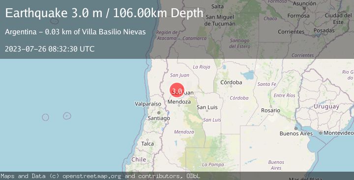 Map of SAN JUAN, ARGENTINA