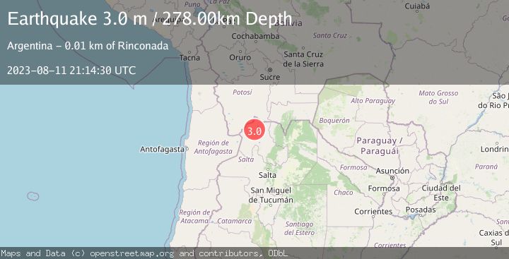 Map of JUJUY, ARGENTINA